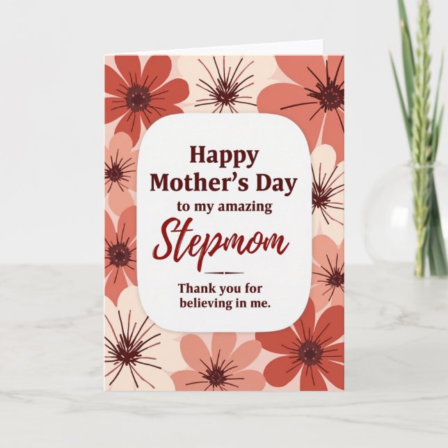 Terracotta Mothers Day Illustration Card (Front)