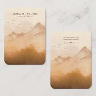 Terracotta Mountain Custom Jewelry Card