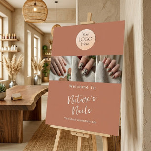 Terracotta Nail Salon Artistry 3 Photo Welcome Foam Board