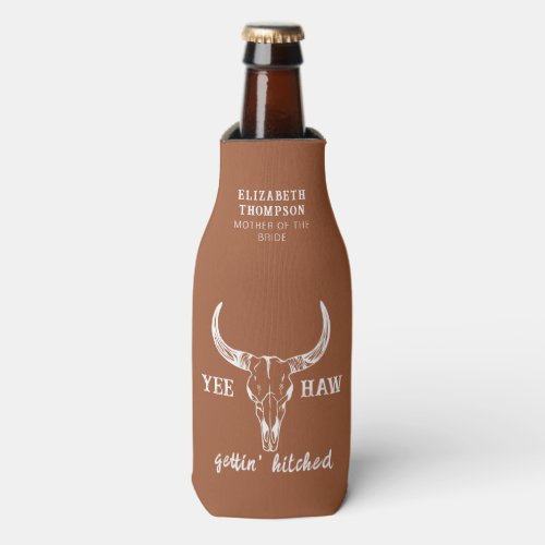 Terracotta Nash Bash Bachelorette Party Beer Bottle Cooler