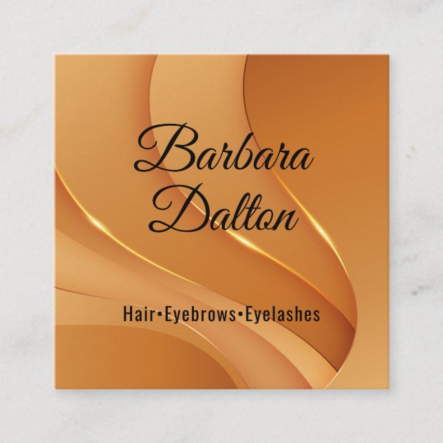 Terracotta Ocher Beige Gold  Appointment Card (Front)