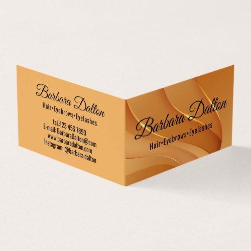 Terracotta Ocher Beige Gold  Business Card