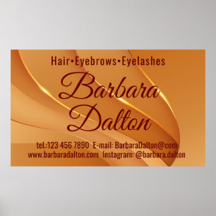 Terracotta Ocher Beige Gold Poster