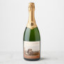 Terracotta Ombre | Boho Wedding Photo Wine Label