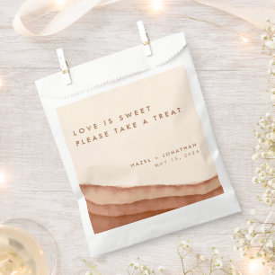 Terracotta Ombre   Minimalist Boho Wedding Favor B Bag