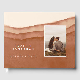 Terracotta Ombre   Wedding Guest book