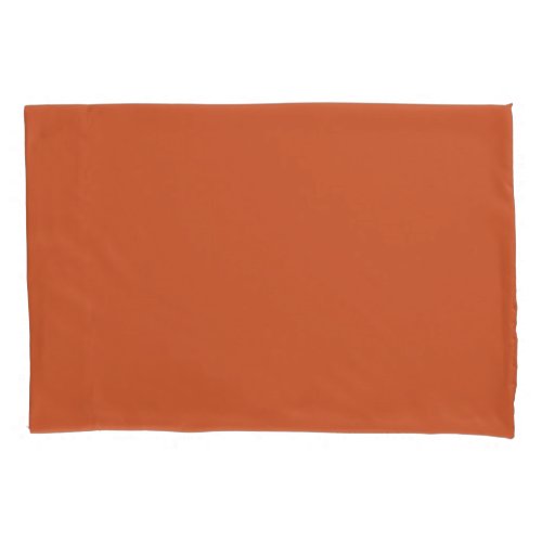 Terracotta Orange Solid Color  Classic  Trendy  Pillow Case