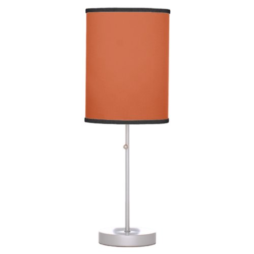 Terracotta Orange Solid Color  Classic  Trendy  Table Lamp