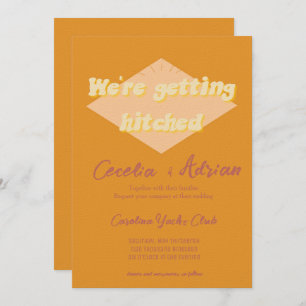 Terracotta Orange Wedding Invitation