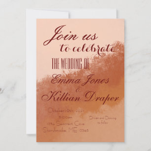 Terracotta Paint  Invitation