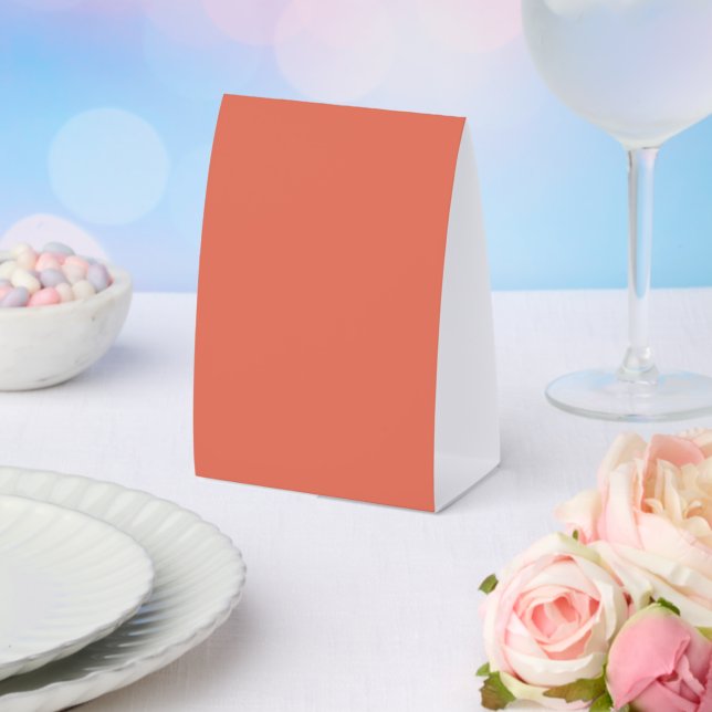Terracotta  paper table tent  (Insitu(Wedding))