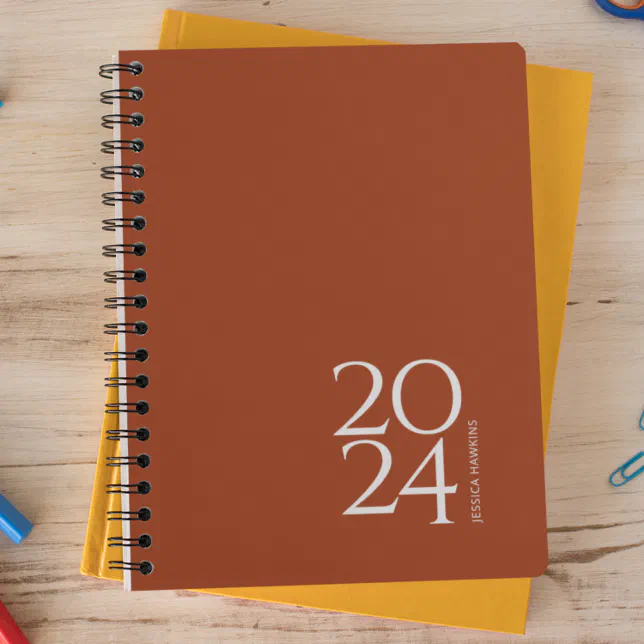 Terracotta Personal 2024 Weekly Planner | Zazzle