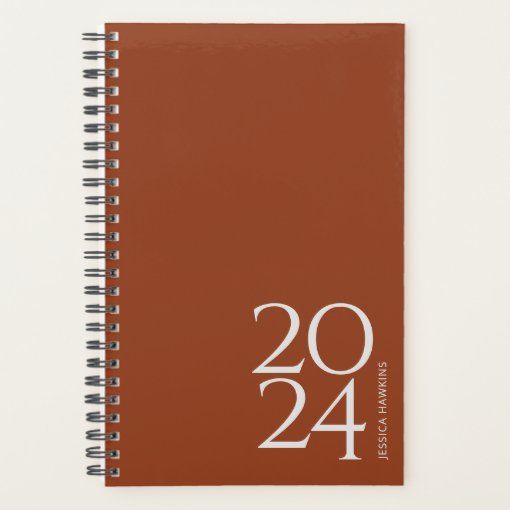 Terracotta Personal 2024 Weekly Planner | Zazzle