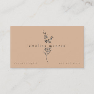 Terracotta Personalized Botanical Business Card