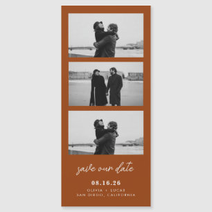 Terracotta Photo Strip Magnetic Wedding