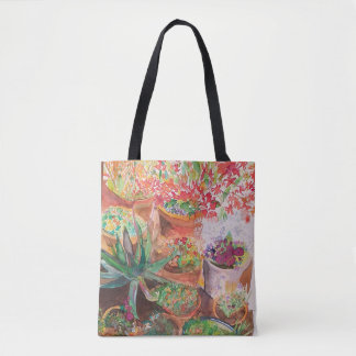Terracotta Pots Painting By MirandaPA Tote Bag