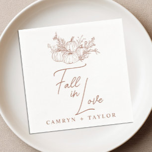 Terracotta Pumpkin Wedding Napkins