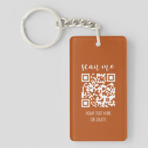 Terracotta QR Code Your Logo Business Cards Keychain