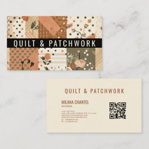 Terracotta Quilt Patchwork Handmade Clothing  Business Card