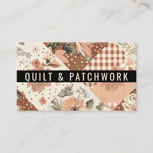 Terracotta Quilt Patchwork Handmade Clothing Business Card