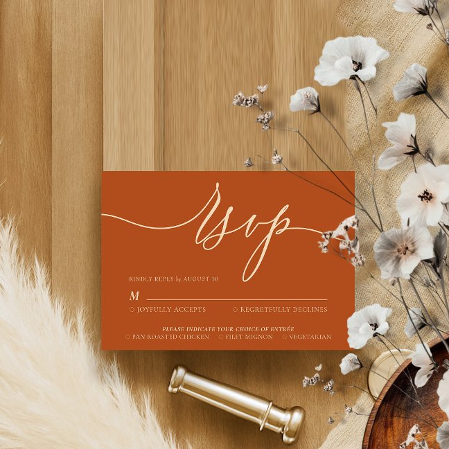 Terracotta Rapid sequencial visual presentation RSVP Card