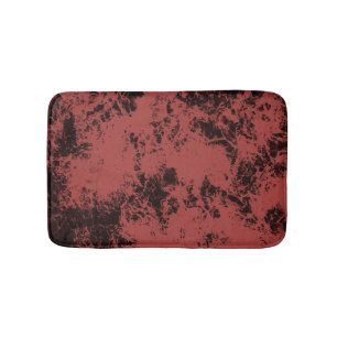 Terracotta red marble texture bath mat