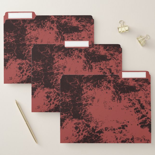 Terracotta red marble texture   file folder (Set)