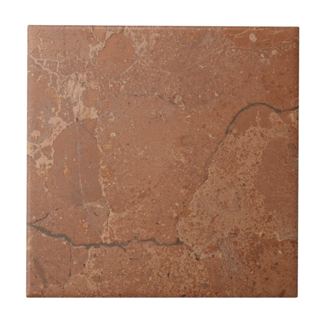 Terracotta red simple rustic  ceramic tile (Front)