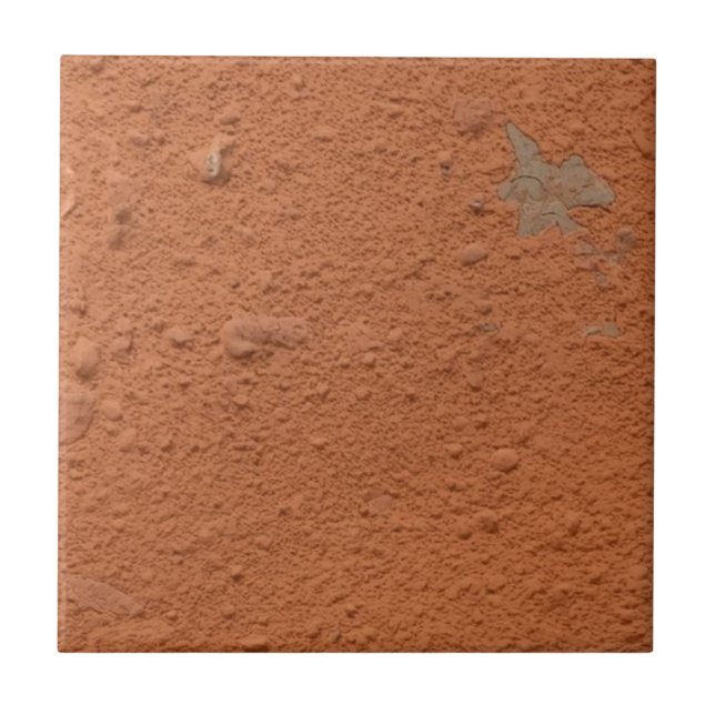 Terracotta red simple rustic  ceramic tile (Front)
