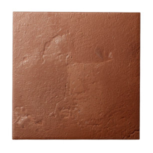 Terracotta red simple rustic  ceramic tile