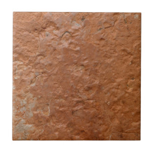 Terracotta red simple rustic  ceramic tile