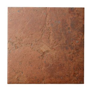 Terracotta red simple rustic  ceramic tile