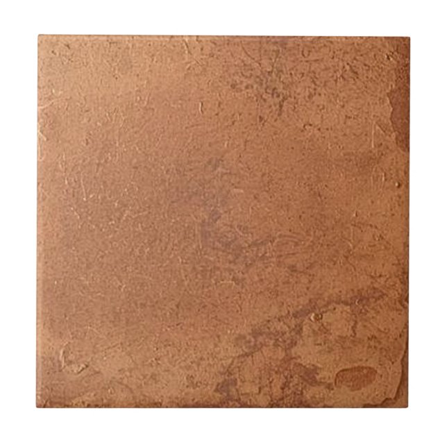 Terracotta red simple rustic  ceramic tile (Front)