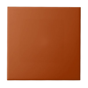 Terracotta Red Solid Color #ac3d06 Ceramic Tile