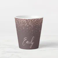 Maroon and Rose Gold Ombre Glitter Kids Cup, Custom Toddler