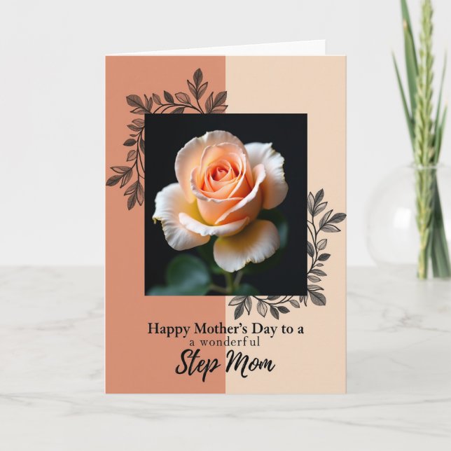 Terracotta Rose Mothers Day Card (Front)