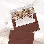 Terracotta Rust Flowers Boho Fall Foliage Wedding Envelope<br><div class="desc">Modern bohemian style wedding envelopes featuring watercolor flowers and fall leaves in earthy tones like rust brown,  burnt orange and terracotta. Perfect choice for autumn weddings.</div>
