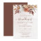 Terracotta Rust Flowers Boho Fall Foliage Wedding