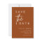 Terracotta Rust Photo Save the Dates Invitations