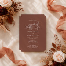 Terracotta Rust Pumpkin Sunflower Wedding