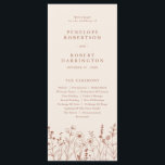 Terracotta Rustic Fall Wildflower Wedding Program<br><div class="desc">Guide your guests through your big day with this rustic terracotta floral wedding program. Featuring delicate fall wildflowers and a clean,  elegant layout. Perfect for an outdoor autumn ceremony or a barn wedding celebration.</div>