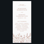 Terracotta Rustic Fall Wildflower Wedding Program<br><div class="desc">Guide your guests through your big day with this rustic terracotta floral wedding program. Featuring delicate fall wildflowers and a clean,  elegant layout. Perfect for an outdoor autumn ceremony or a barn wedding celebration.</div>
