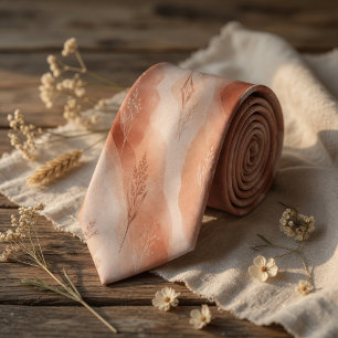 Terracotta Rustic Neck Tie