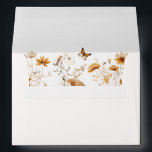 Terracotta Rustic Wedding Wildflower Envelope<br><div class="desc">Rustic terracotta watercolor wildflower wedding envelope.</div>
