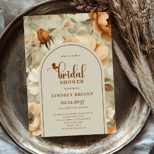 Terracotta Sage Greenery Bridal Shower Invitation