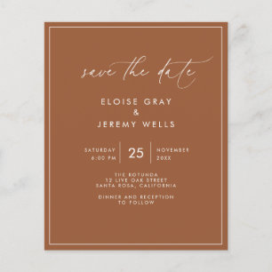 Terracotta Save the Date