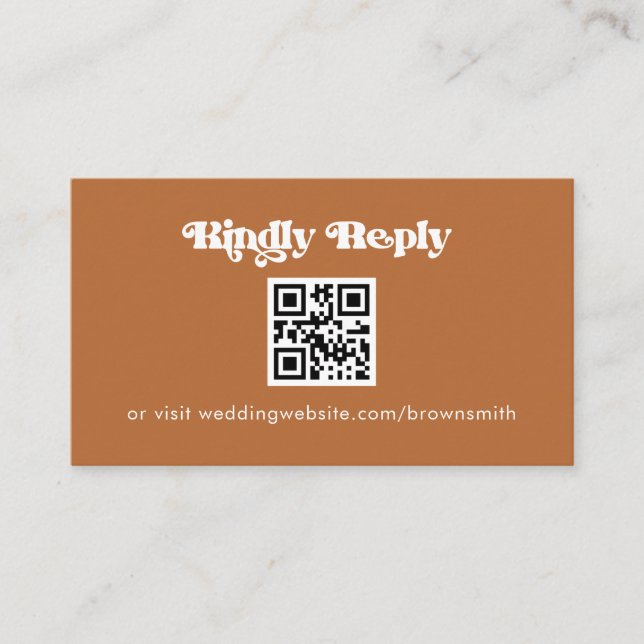 Terracotta Scan to RSVP enclosure cards (Front)