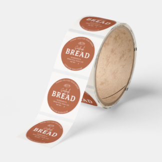Terracotta Simple Bakery Sourdough Bread Sticker