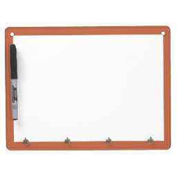 Terracotta Simple Dry Erase Board With Keychain Holder