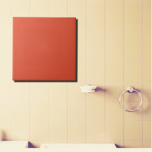 Terracotta solid ceramic tile